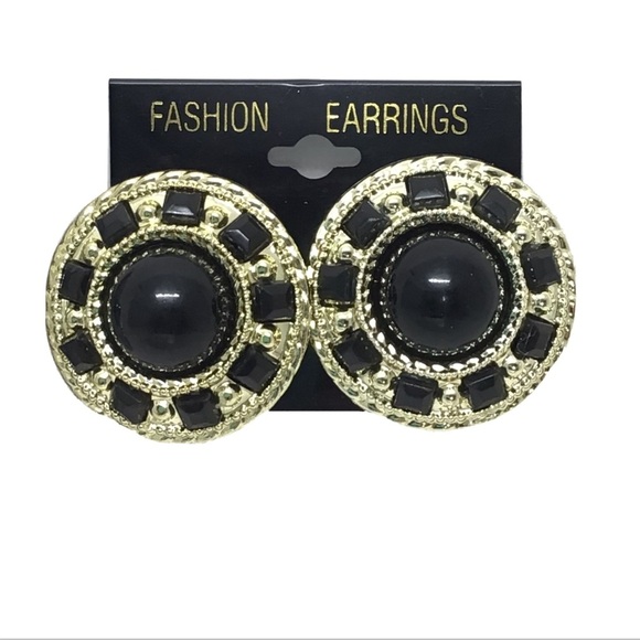 (2) Pairs Chunky Dangle Clip-on Earrings Lot 3 - Picture 3 of 6